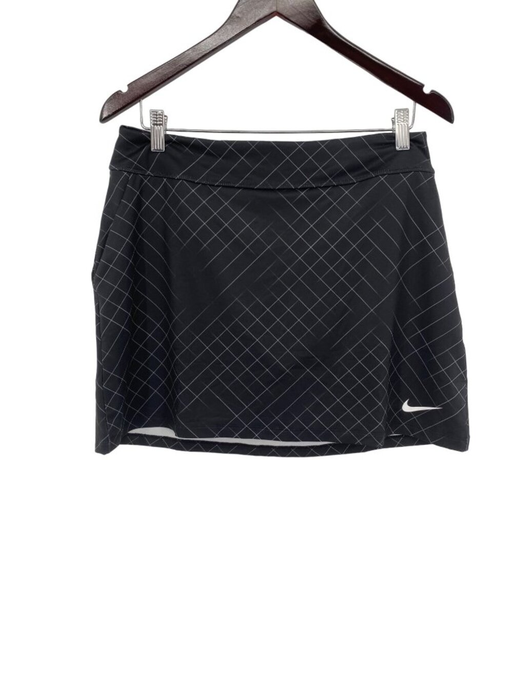 Nike Golf 856853 Women's Dry Knit Print Skort Skirt Tennis Dance MEDIUM BLACK